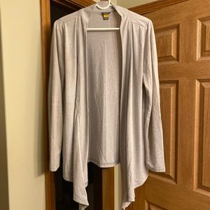 Eddie Bauer Light gray Cardigan Medium